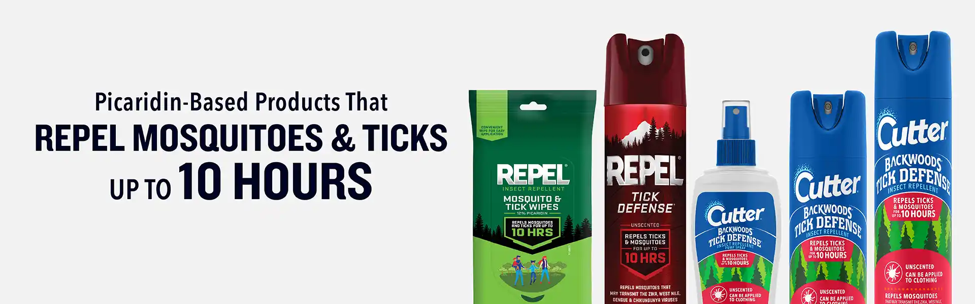 Picaridin-Based Products That Repel Mosquitoes & Ticks up to 10 Hours